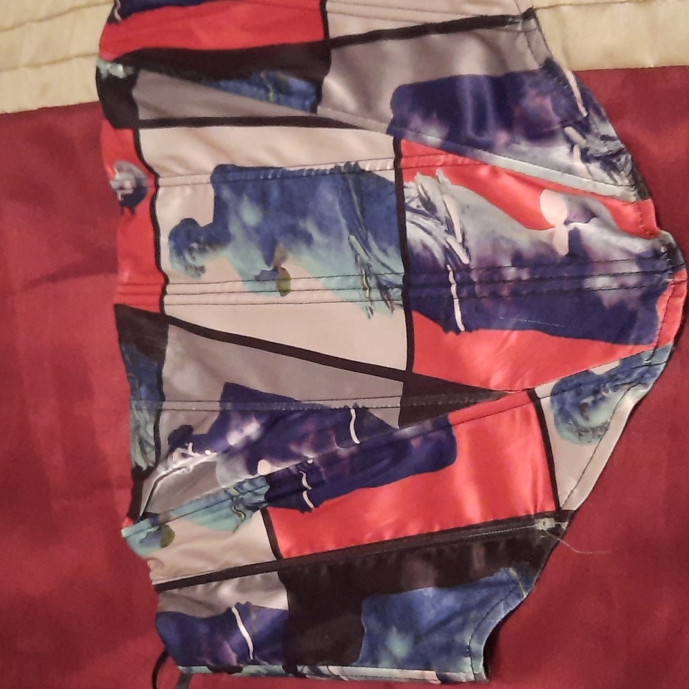 NEW KIT PRINTED CORSET IN MULTI COLOUR
